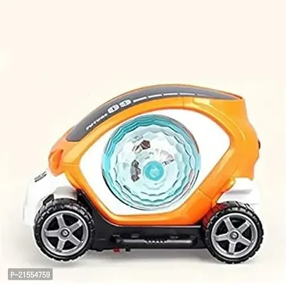 Musical stunt car rotate 360deg; with flashing light  music (09 future car) - Multi color..-thumb2