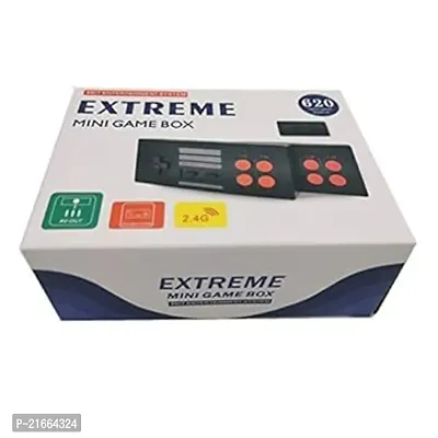 Extreme Mini Game Box Built-in 620 Games with Wireless Controllers Black color Black for all ages-thumb0