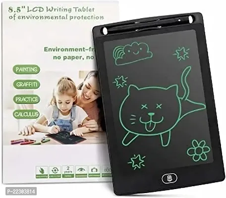 Writing Tablet with 8.5-inch rainbow colour LCD screen and Stylus Pen for Kids  Adults (Black)