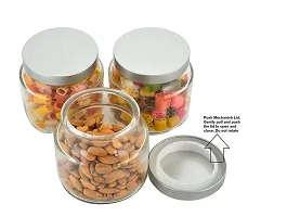 Puchku Rejoice Kitchen Storage Glass Containers with Rust Proof Air Tight Metal Lid, 600ml (3)-thumb2