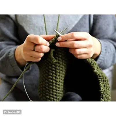 Oswal Smart Baby Soft 100% Acrylic Wool (12 Pc) 4 Ply Wool Ball Hand Knitting Wool Art Craft Soft Fingering Crochet Hook Yarn, Needle Knitting Yarn Thread Dyed Shade No-4-thumb4