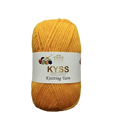 Kyss Magnus Wool, 200 Gm Thick Yarn (1 Ball 100 Gram Each) Best Used With Knitting Needles, Crochet Needles Dyed Shade No- 19