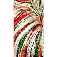 Oswal Knitting Yarn Wool Multi Red Green White 200Gm. Woolen Crochet Yarn Thread. Wool Yarn For Knitting. Woolen Thread.-thumb1