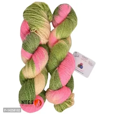 Ganga Glow Knitting Yarn Wool, 200 Gm Woolen Crochet Yarn Thread. Best Used With Knitting Needles, Crochet Needles. Ganga Wool Yarn For Knitting. Best Woolen Thread. Shade No -19