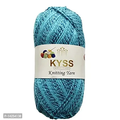 Kyss Zig Zag Multi Ball Hand Knitting Wool Art Craft(1 Ball 100 Gram Each) (200 Gm) Soft Fingering Crochet Hook Yarn, Needle Thread Dyed Shade No-8-thumb0