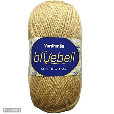 Vardhman Bluebell 200 Gm (1 Ball, 100 Gm Each) Wool Ball Hand Knitting Wool Art Craft Soft Fingering Crochet Hook Yarn, Needle Acrylic Thread Dyed Shade No-80