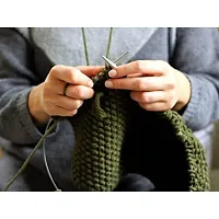 Kyss Parasmani Wool Hand Knitting Soft Fingering Crochet Hook Colour (1 Ball 100Gms Each) 200 Gram Shade No-48-thumb2