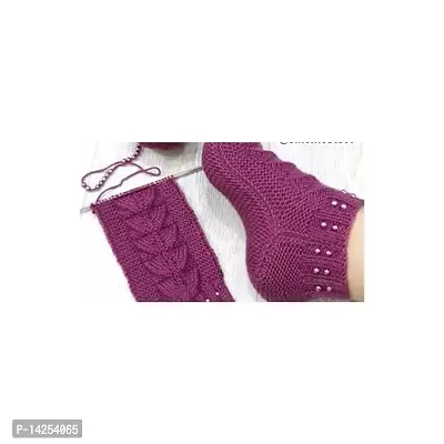 Oswal Socks Paris Beauty Wool Ball Hand Knitting 400 Gram (1 Ball 100 Gram Each) Art Craft Soft Fingering Crochet Hook Yarn Shade No-19-thumb5