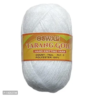 Oswal Tarang Gold Wool Ball Hand Knitting 400 Gram (1 Ball 100 Gram Each) Art Craft Soft Fingering Crochet Hook Yarn Shade No-24