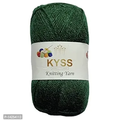 Kyss Parasmani Wool Hand Knitting Soft Fingering Crochet Hook Colour (1 Ball 100Gms Each) 200 Gram Shade No-79-thumb0
