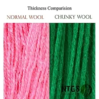 Oswal Varsha Motu Thick Chunky Wool Hand Knitting Yarn Multi Colour (Hanks-200Gms) Shade No-46-thumb2