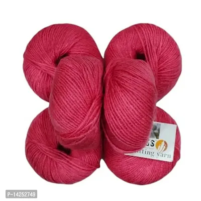 Vardhman Yarn Baby Soft Wool For Hand Knitting Fingering Crochet Hook 150Gms Dark Salmon Shade No.16