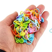 Pony Crochet Locking Stitch Markers Needle for Knitting 25 pcs, Designed to Hook into The Knitted or Crocheted Stitch so it Will not Slip Out-thumb1