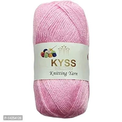 Kyss Parasmani Wool Hand Knitting Soft Fingering Crochet Hook Colour (1 Ball 100Gms Each) 200 Gram Shade No-48-thumb0