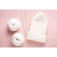 Oswal Chirag Mouse Grey (200 Gm) Wool Ball Hand Knitting Wool Art Craft Soft Fingering Crochet Hook Yarn, Needle Knitting Yarn Thread Shade No-5-thumb2