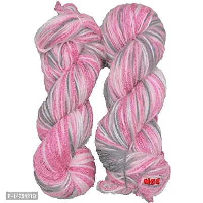 Oswal Knitting Yarn Jannat Wool, Multi Pink 300 Gm Best Used With Knitting Needles, Crochet Needles Wool Yarn For Knitting. By Oswal-thumb0