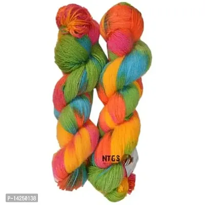 Ganga Glow Knitting Yarn Wool, 200 Gm Woolen Crochet Yarn Thread. Best Used With Knitting Needles, Crochet Needles. Ganga Wool Yarn For Knitting. Best Woolen Thread. Shade No -32-thumb0