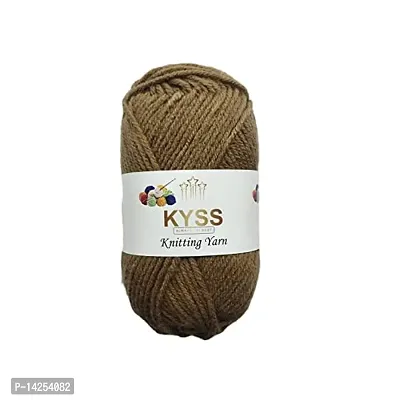 Kyss Magnus Wool, 300 Gm Thick Yarn (1 Ball 100 Gram Each) Best Used With Knitting Needles, Crochet Needles Dyed Shade No- 24-thumb0