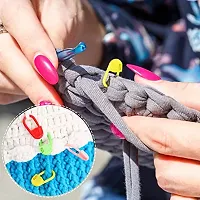 Pony Crochet Locking Stitch Markers Needle for Knitting 25 pcs, Designed to Hook into The Knitted or Crocheted Stitch so it Will not Slip Out-thumb2