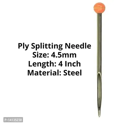 Artonezt Pony Ply Splitting Needle Hand Sewing Needle Yarn Knitting Tool for String Knot Braid Craft Macrame DIY and Other Handmade Projects, Size 4.50mm-thumb2