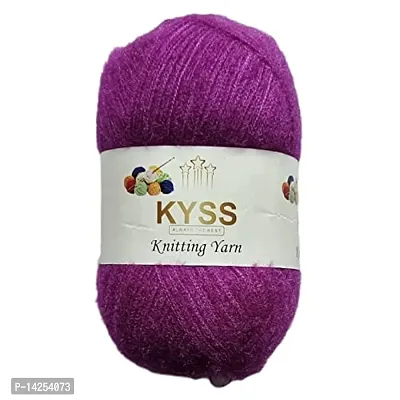 Kyss Tarang Gold Wool Ball Hand Knitting 400 Gram (1 Ball 100 Gram Each) Art Craft Soft Fingering Crochet Hook Yarn Shade No-8-thumb0