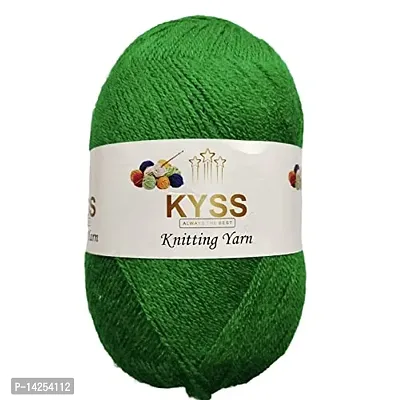 Kyss Bigboss Wool Soft Fingering Hand Knitting Dyed Wool Crochet Hook Yarn(1 Ball 200 Gram) (200 G) Shade No.41-thumb0