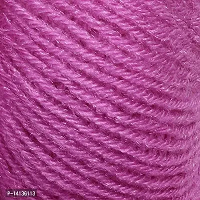 NTGS Baby Soft Wool Hand Knitting Crochet Hook (Purple, 150gms, 6 Pcs) Shade NO-35-thumb0
