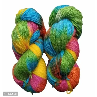 Ganga Glow Knitting Yarn Wool, 200 Gm Woolen Crochet Yarn Thread. Best Used With Knitting Needles, Crochet Needles. Ganga Wool Yarn For Knitting. Best Woolen Thread. Shade No -32-thumb2