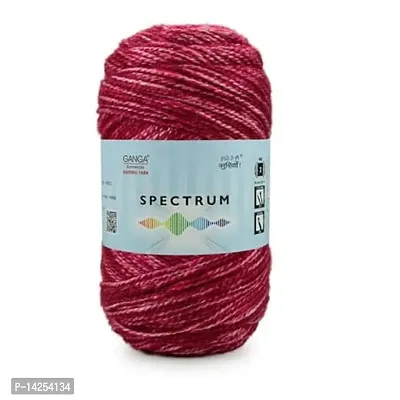 Ganga Spectrum Soft Shaded Acrylic Yarn Hand Knitting Wool I Crochet Hook Needle Thread (200 Gm 1Ball 100 Gram Each) Shade No-912204-thumb0