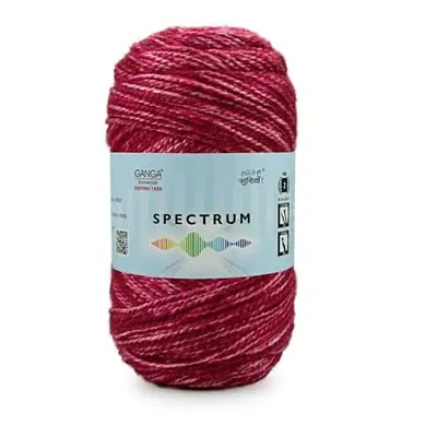 Ganga Spectrum Soft Shaded Acrylic Yarn Hand Knitting Wool I Crochet Hook Needle Thread (200 Gm 1Ball 100 Gram Each) Shade No-912204