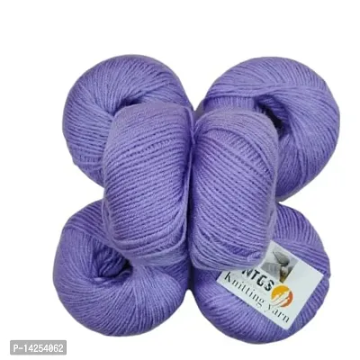Ntgs Baby Soft 100% Acrylic Wool (Iras) (10 Pc) 4 Ply Wool Ball Hand Knitting Wool Art Craft Soft Fingering Crochet Hook Yarn, Needle Knitting Yarn Thread Dyed Shade No-17-thumb0