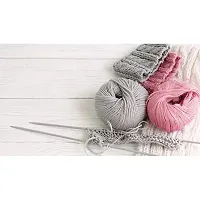 Artonezt Pony Single Point Round Knob Long Aluminium Cold Headed Knitting Pins/Knitting Needles (Grey, Size No. 9 to 12, Length 35cm)-thumb2