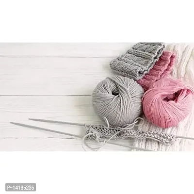 Artonezt Pony Single Point Round Knob Long Aluminium Cold Headed Knitting Pins/Knitting Needles (Grey, Size No. 9 to 12, Length 35cm)-thumb3