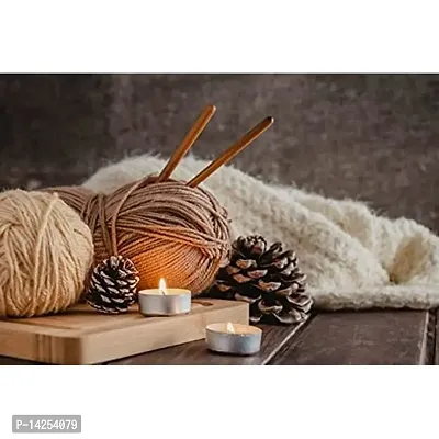 Oswal Smart Baby Soft 100% Acrylic Wool (12 Pc) 4 Ply Wool Ball Hand Knitting Wool Art Craft Soft Fingering Crochet Hook Yarn, Needle Knitting Yarn Thread Dyed Shade No-1-thumb3