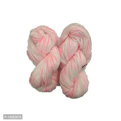 Ntgs Oswal Knitting Yarn Jannat Wool, Multi Pink 300 Gm Best Used With Knitting Needles, Crochet Needles Wool Yarn For Knitting. By Oswal-thumb0