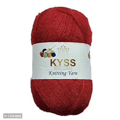 Kyss Tarang Gold Wool Ball Hand Knitting 300 Gram (1 Ball 100 Gram Each) Art Craft Soft Fingering Crochet Hook Yarn Shade No-25-thumb0
