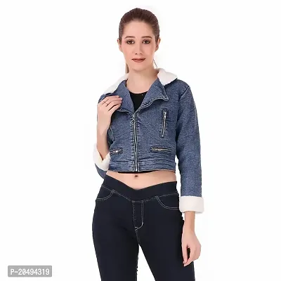 Buy andy & natalie Women's Denim Jackets Oversize Long Sleeve Basic Button  Down Jean Jacket with Pockets, Blue, X-Small at Amazon.in