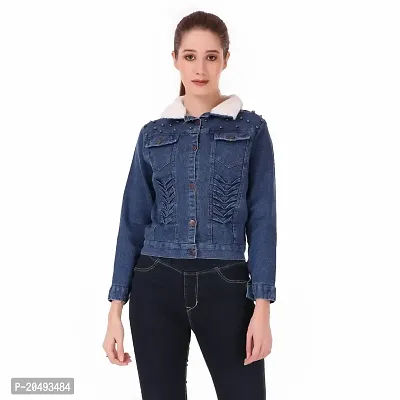 Buy online Blue Denim Jacket from jackets and blazers and coats for Women  by Stylestone for ₹1300 at 50% off | 2024 Limeroad.com