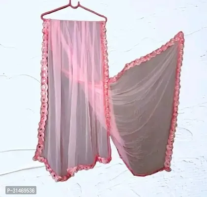 Beautiful Pink Chiffon Dupatta For Women-thumb0