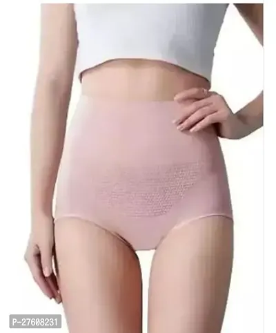 Elegant Nylon Self Pattern Tummy Tucker Panty For Women-thumb0