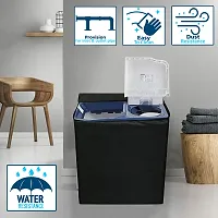 Wings Star Waterproof Washing Machine Cover for Semi-Automatic Top Loading Whirlpool 7 kg (Superb Atom 70S) Model| Top Load Semi Automatic Washing Machine Cover| Waterproof Dustproof Cover, Military-thumb1