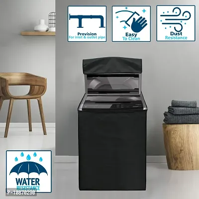 Wings Star Waterproof & Dust-Proof Top Loading Fully Automatic Washing Machine Cover for 8 Kg, 8.5 Kg, 9 Kg, 9.5 Kg,10 Kg | Washing Machine Cover Top Load (Military Color)-thumb2