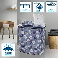 Wings Star Semi Automatic Washing Machine Cover for LG 6 kg, 6.2 kg, 6.5 Kg (80.01x50.8x86.34 cms) | Top Load Washing Machine Cover | Dustproof & Waterproof Washing Machine Cover - KUM10-thumb1