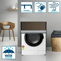 Wings Star Washing Machine Cover for Front Load IFB Senorita Aqua VX - 6.5 Kg Washing Machine - Brown-thumb3