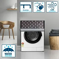 Wings Star Front Load Washing Machine Cover for LG 6.5 Kg & 8Kg (60cmsX60cmsX86cms) | Waterproof & Dust-Proof Front Load Washing Machine Cover For LG | Washing Machin Cover, KUM41-thumb1