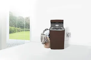 Wings Star Top Load Washing Machine Cover for Samsung 7 Kg Fully-Automatic Top Loading WA70H4300HP, Coffee-thumb1