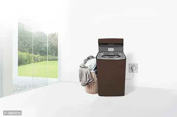 Wings Star Top Load Washing Machine Cover for Samsung 7 Kg Fully-Automatic Top Loading WA70H4300HP, Coffee-thumb2