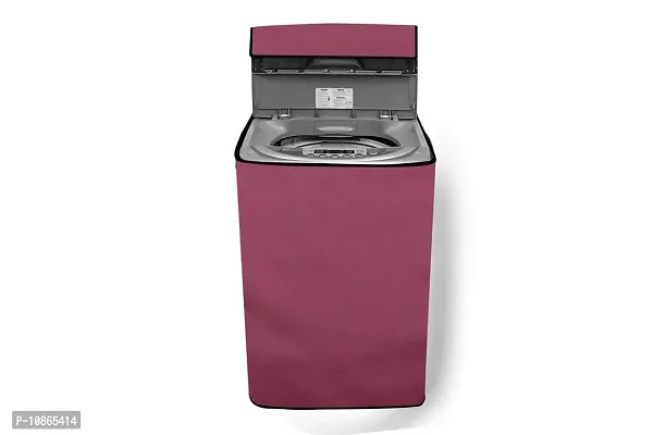 Wings Star Washing Machine Cover for Fully Automatic Top Load LG T7508TEDLL 6.5Kg Model, Lightpink Color