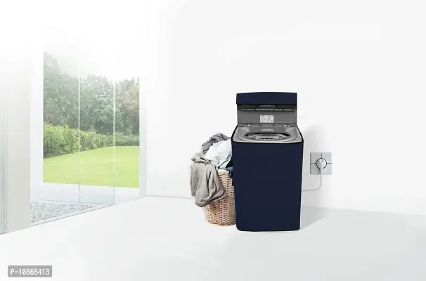 Wings Star Washing Machine Cover for Fully Automatic Top Load LG T8067TEELR 7Kg Model, Darkblue Color-thumb5