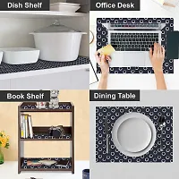 Wings Star Shelf Liners for Kitchen Shelves, Shelf Liners for cupboards, Shelves Covers Sheets mat roll for Wardrobe, Drawer mats Liners for Kitchen, 100 % Waterproof (10 Meter,KUM17)-thumb1